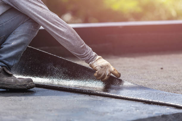Professional Waterproofing technician working in New Baltimore, OH